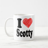 I Liebe Scotty Herz-Kunst-Tasse Kaffeetasse (Links)