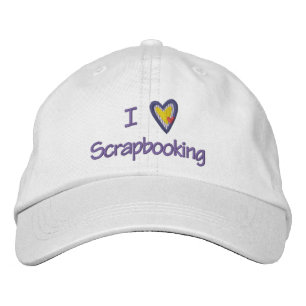 I Liebe Scrapbooking Bestickte Kappe