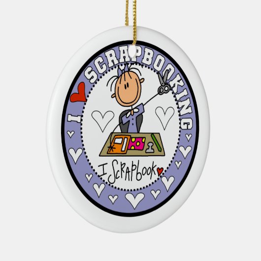 I Liebe Scrapbooking Keramikornament (Rechts)