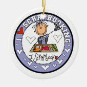 I Liebe Scrapbooking Keramikornament (Vorne)