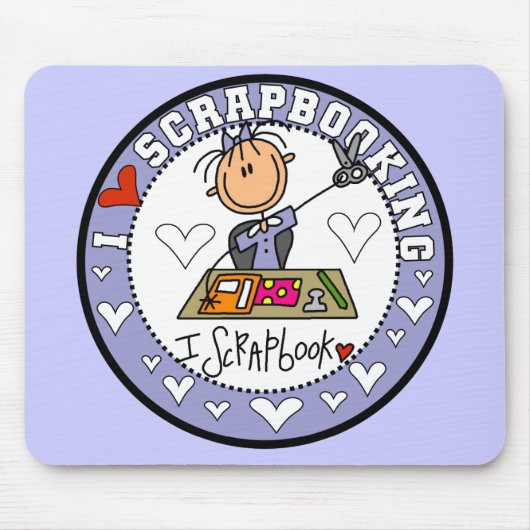 I Liebe Scrapbooking Mousepad (Vorne)