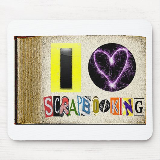 I Liebe Scrapbooking Mousepad (Vorne)