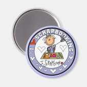 I Liebe Scrapbooking Tshirts und Geschenke Magnet (Vorderseite/Rückseite)