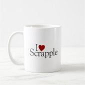 I Liebe Scrapple Kaffeetasse (Links)