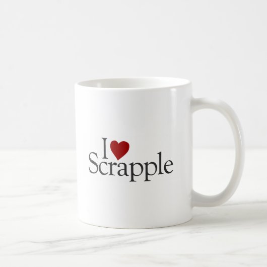 I Liebe Scrapple Kaffeetasse (Rechts)