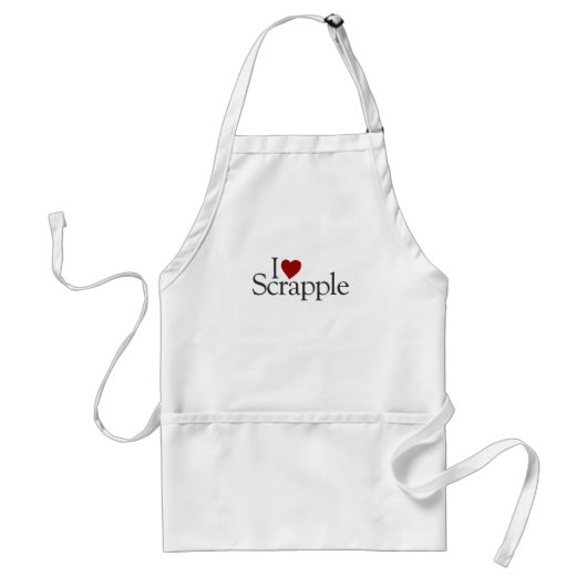 I Liebe Scrapple Schürze (Vorne)