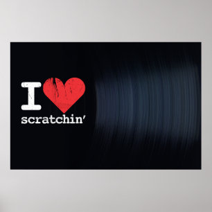 I Liebe Scratchin Landschaftsplakat/-druck Poster