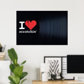 I Liebe Scratchins Landschaftsposter/Print Poster (Heimbüro)