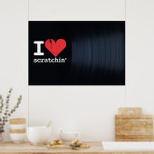 I Liebe Scratchins Landschaftsposter/Print Poster (Küche)