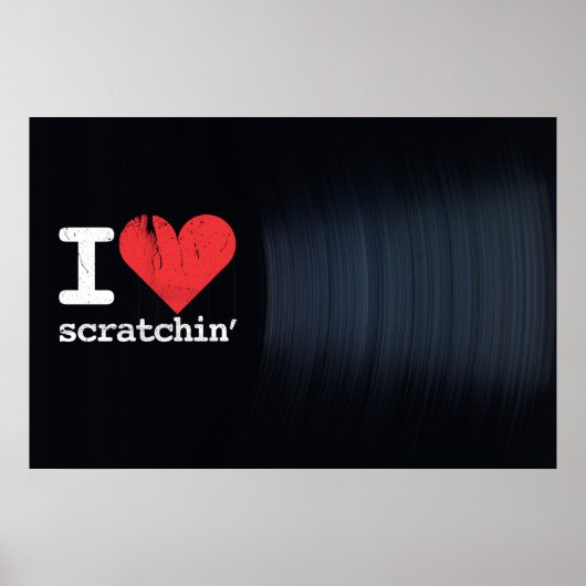 I Liebe Scratchins Landschaftsposter/Print Poster (Vorne)