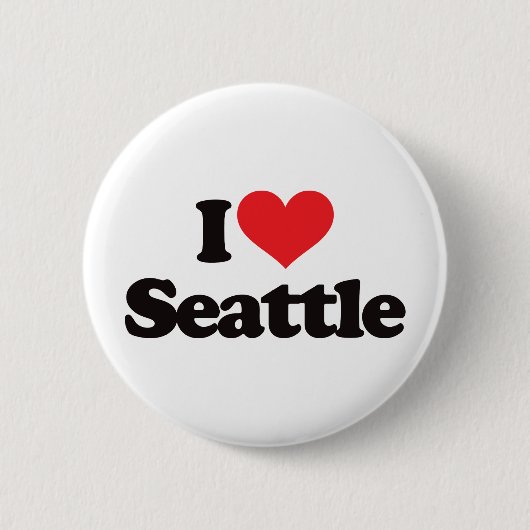 I Liebe Seattle Button (Vorderseite)