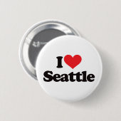 I Liebe Seattle Button (Vorne & Hinten)