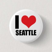 I Liebe Seattle Button (Vorderseite)