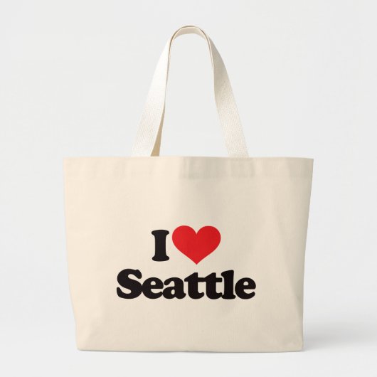 I Liebe Seattle Jumbo Stoffbeutel (Vorne)