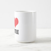 I Liebe Seattle Kaffeetasse (Mittel)