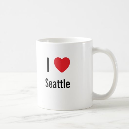 I Liebe Seattle Kaffeetasse (Rechts)