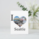 I Liebe Seattle Postkarte (Stehend Vorderseite)