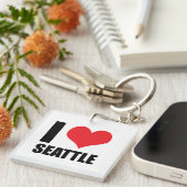I Liebe Seattle Schlüsselanhänger (Vorderseite rechts)
