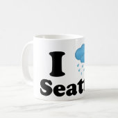 I Liebe-Seattle-Tasse Kaffeetasse (Vorderseite Links)