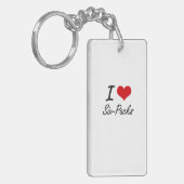 I Liebe Sechs-Sätze Schlüsselanhänger (Vorderseite links)