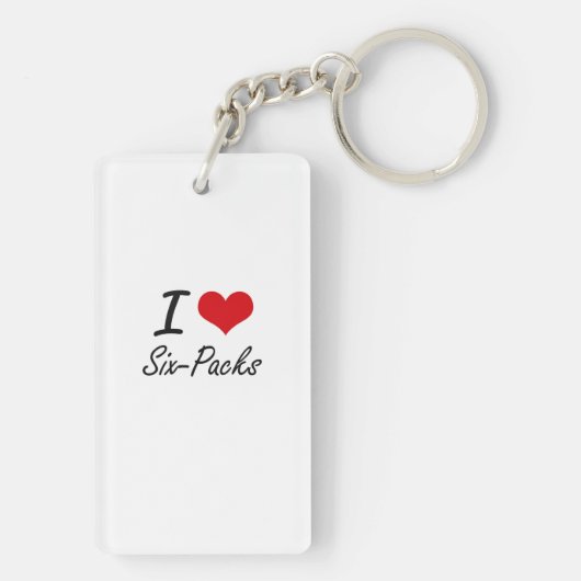 I Liebe Sechs-Sätze Schlüsselanhänger (Rückseite)