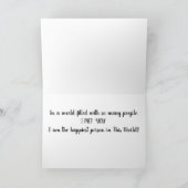 **I LIEBE SEEING "YOU" SMILE** LIEBE KARTE (Innenseite)