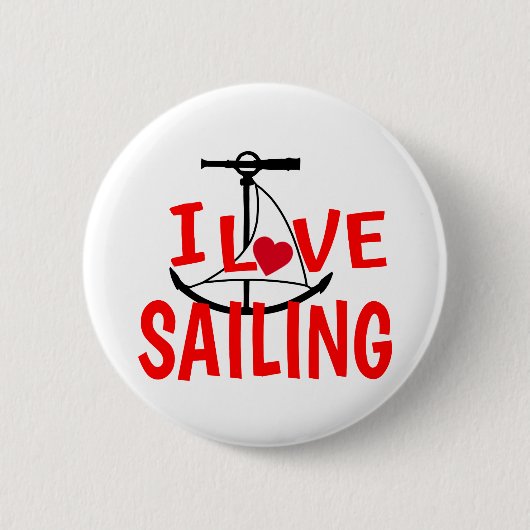 I Liebe-Segeln Button (Vorderseite)