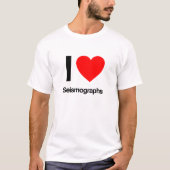 i Liebe Seismografen T-Shirt (Vorderseite)