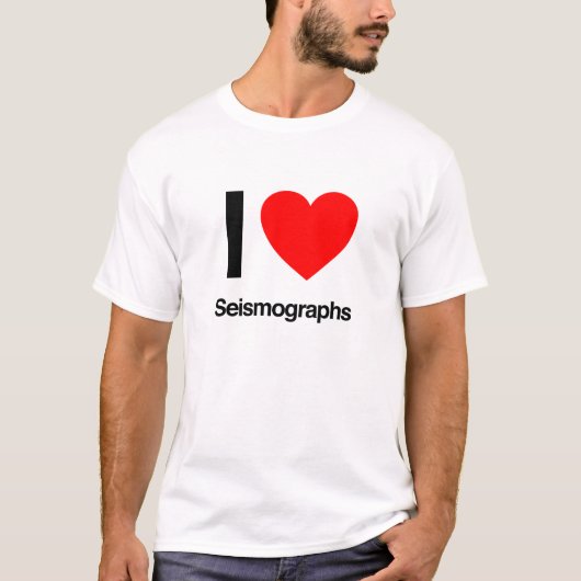 i Liebe Seismografen T-Shirt (Vorderseite)
