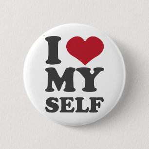 I Liebe selbst Button