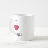 I Liebe selbst Kaffeetasse (Vorderseite Links)