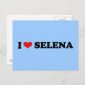I LIEBE SELENA POSTKARTE (Vorne/Hinten)