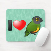 I Liebe-Senegal-Papageien Mousepad (Mit Mouse)