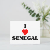 I Liebe Senegal Postkarte (Stehend Vorderseite)