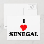 I Liebe Senegal Postkarte (Vorne/Hinten)