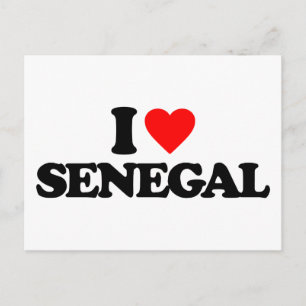 I LIEBE SENEGAL POSTKARTE