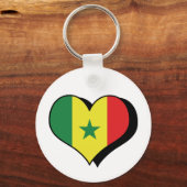 I Liebe Senegal Schlüsselanhänger (Vorderseite)