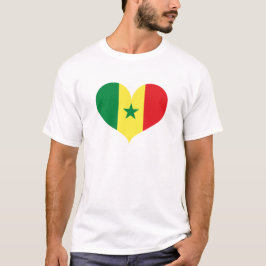 I Liebe Senegalesische Flagge T-Shirt