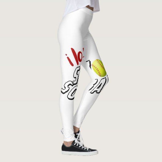 I Liebe Senior Softball Leggings (Rechts)