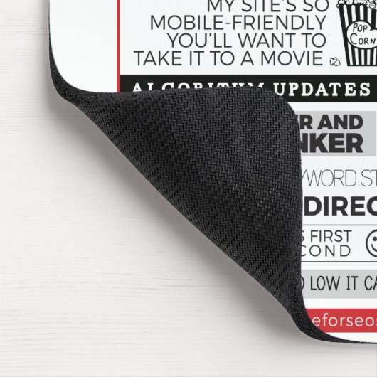 I LIEBE SEO MOUSEPAD (Ecke)