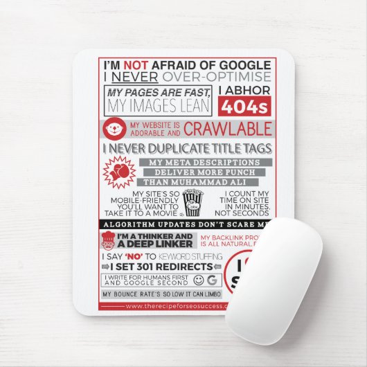 I LIEBE SEO MOUSEPAD (Mit Mouse)