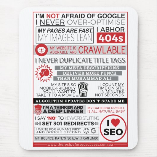 I LIEBE SEO MOUSEPAD (Vorne)