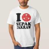 I Liebe Sepak Takraw T-Shirt (Vorderseite)