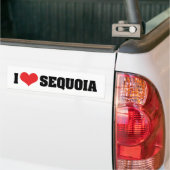 I Liebe Sequoia Autoaufkleber (Auf Lkw)