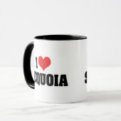 I Liebe Sequoia Tasse (Vorderseite Links)
