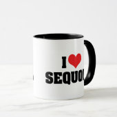 I Liebe Sequoia Tasse (VorderseiteRechts)