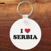 I Liebe Serbien Schlüsselanhänger (Vorderseite)