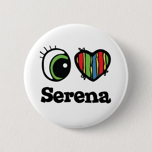 I Liebe Serena Button (Vorderseite)