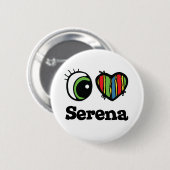 I Liebe Serena Button (Vorne & Hinten)