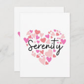 I Liebe Serenity Mitteilungskarte (Vorne/Hinten)